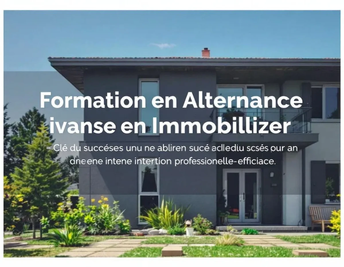 Formation en Alternance en Immobilier : Clé du Succès pour une Insertion Professionnelle Efficace